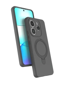 Xiaomi Redmi Note 14 4G Regal Magsafe Standlı Kapak - Titan Gri