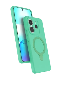 Xiaomi Redmi Note 14 4G Regal Magsafe Standlı Kapak - Yeşil