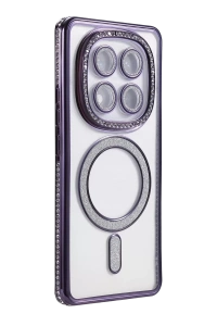Xiaomi Redmi Note 14 Pro 4G Joke Simli Magneticsafe Kılıf - Derin Mor