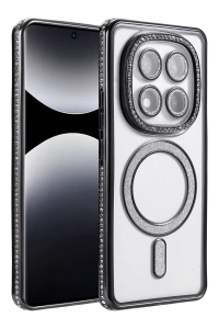 Xiaomi Redmi Note 14 Pro 4G Joke Simli Magneticsafe Kılıf - Siyah