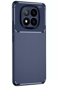 Xiaomi Redmi Note 14 Pro 4G Kılıf Auto Focus Karbon Kapak - Lacivert