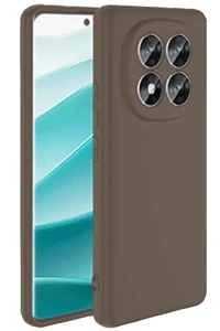 Xiaomi Redmi Note 14 Pro 4G Kılıf First Silikon - Kahverengi