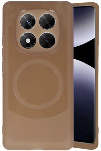 Xiaomi Redmi Note 14 Pro 4G Kılıf Maya Karbon Kapak - Kahverengi