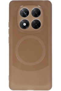Xiaomi Redmi Note 14 Pro 4G Kılıf Maya Karbon Kapak - Kahverengi