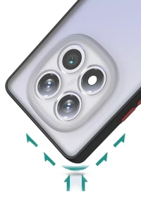Xiaomi Redmi Note 14 Pro 4G Kılıf Montreal Silikon Kapak - Siyah