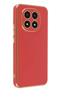 Xiaomi Redmi Note 14 Pro 4G Kılıf Volet Silikon - Kırmızı