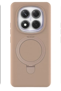 Xiaomi Redmi Note 14 Pro 4G Regal Magsafe Standlı Kapak - Çöl Titanyum