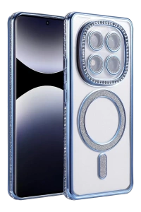 Xiaomi Redmi Note 14 Pro 5G Joke Simli Magneticsafe Kılıf - Mavi