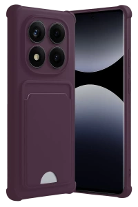 Xiaomi Redmi Note 14 Pro 5G Kelvin Kartvizitli Silikon - Derin Mor