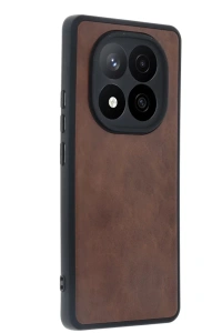 Xiaomi Redmi Note 14 Pro 5G Kılıf Aras Deri Kapak - Taba
