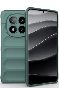 Xiaomi Redmi Note 14 Pro 5G Kılıf Optimum Silikon - Koyu Yeşil