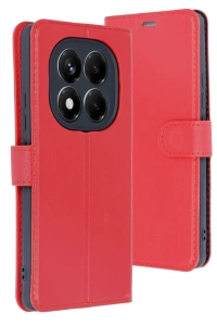 Xiaomi Redmi Note 14 Pro 5G Kılıf Trend S Plus Kapaklı Kılıf - Kırmızı