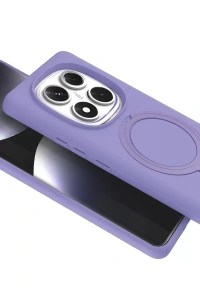 Xiaomi Redmi Note 14 Pro 5G Regal Magsafe Standlı Kapak - Lila