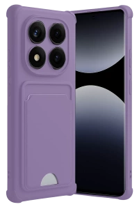Xiaomi Redmi Note 14 Pro Plus Kelvin Kartvizitli Silikon - Lila