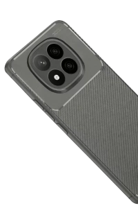 Xiaomi Redmi Note 14 Pro Plus Kılıf Auto Focus Karbon Kapak - Gri