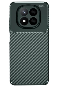 Xiaomi Redmi Note 14 Pro Plus Kılıf Auto Focus Karbon Kapak - Koyu Yeşil