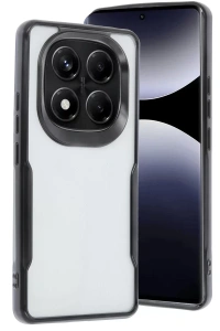 Xiaomi Redmi Note 14 Pro Plus Kılıf Boyi Silikon Kapak - Siyah