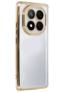 Xiaomi Redmi Note 14 Pro Plus Kılıf Lensli Silikon - Gold