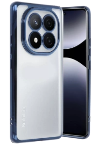 Xiaomi Redmi Note 14 Pro Plus Kılıf Lensli Silikon - Lacivert