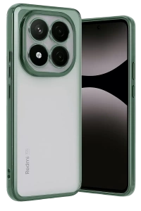 Xiaomi Redmi Note 14 Pro Plus Kılıf Lensli Silikon - Yeşil