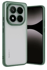 Xiaomi Redmi Note 14 Pro Plus Kılıf Lensli Silikon - Yeşil