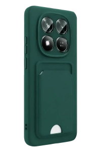 Xiaomi Redmi Note 15 4G Kelvin Kartvizitli Silikon - Koyu Yeşil