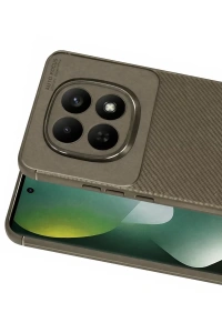 Xiaomi Redmi Note 15 Pro Plus 5G Auto Focus Karbon Kapak - Kahverengi