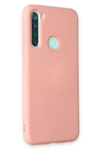 Xiaomi Redmi Note 8 Kılıf Nano içi Kadife Silikon - Pudra