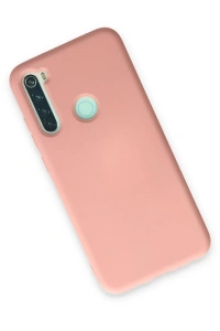 Xiaomi Redmi Note 8 Kılıf Nano içi Kadife Silikon - Pudra