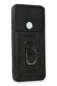 Xiaomi Redmi Note 8 Kılıf Pars Lens Yüzüklü Silikon - Siyah