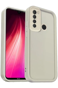 Xiaomi Redmi Note 8 Kılıf Viera Silikon - Krem