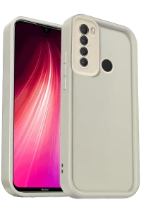 Xiaomi Redmi Note 8 Kılıf Viera Silikon - Krem