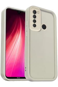 Xiaomi Redmi Note 8 Kılıf Viera Silikon - Krem