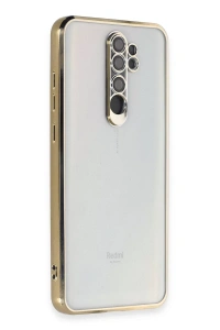 Xiaomi Redmi Note 8 Pro Kılıf Lensli Silikon - Gold