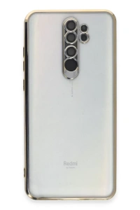 Xiaomi Redmi Note 8 Pro Kılıf Lensli Silikon - Gold