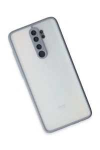 Xiaomi Redmi Note 8 Pro Kılıf Montreal Silikon Kapak - Gri