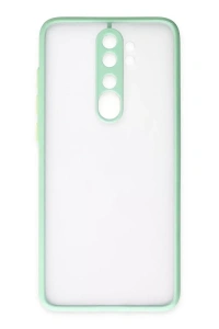 Xiaomi Redmi Note 8 Pro Kılıf Montreal Silikon Kapak - Turkuaz