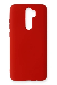 Xiaomi Redmi Note 8 Pro Kılıf Nano içi Kadife Silikon - Kırmızı