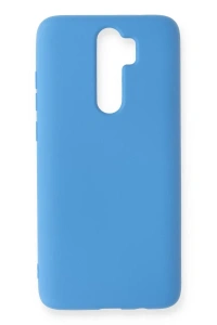 Xiaomi Redmi Note 8 Pro Kılıf Nano içi Kadife Silikon - Mavi