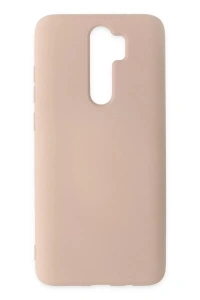 Xiaomi Redmi Note 8 Pro Kılıf Nano içi Kadife Silikon - Pudra