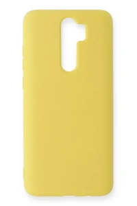 Xiaomi Redmi Note 8 Pro Kılıf Nano içi Kadife Silikon - Sarı