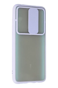 Xiaomi Redmi Note 8 Pro Kılıf Palm Buzlu Kamera Sürgülü Silikon - Lila
