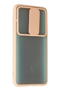 Xiaomi Redmi Note 8 Pro Kılıf Palm Buzlu Kamera Sürgülü Silikon - Pembe