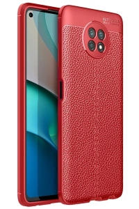 Xiaomi Redmi Note 9 5G Kılıf Auto Focus Kapak - Kırmızı