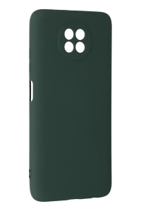 Xiaomi Redmi Note 9 5G Kılıf Nano içi Kadife Silikon - Koyu Yeşil