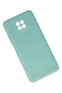 Xiaomi Redmi Note 9 5G Kılıf Nano içi Kadife Silikon - Turkuaz
