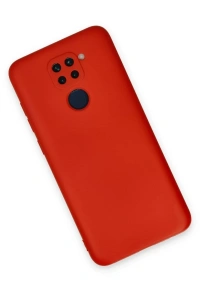 Xiaomi Redmi Note 9 Kılıf Nano içi Kadife Silikon - Kırmızı