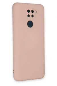 Xiaomi Redmi Note 9 Kılıf Nano içi Kadife Silikon - Pudra