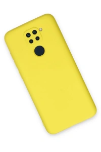Xiaomi Redmi Note 9 Kılıf Nano içi Kadife Silikon - Sarı