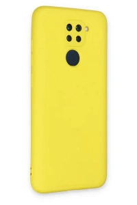 Xiaomi Redmi Note 9 Kılıf Nano içi Kadife Silikon - Sarı